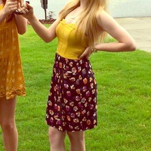 yellow floral dress